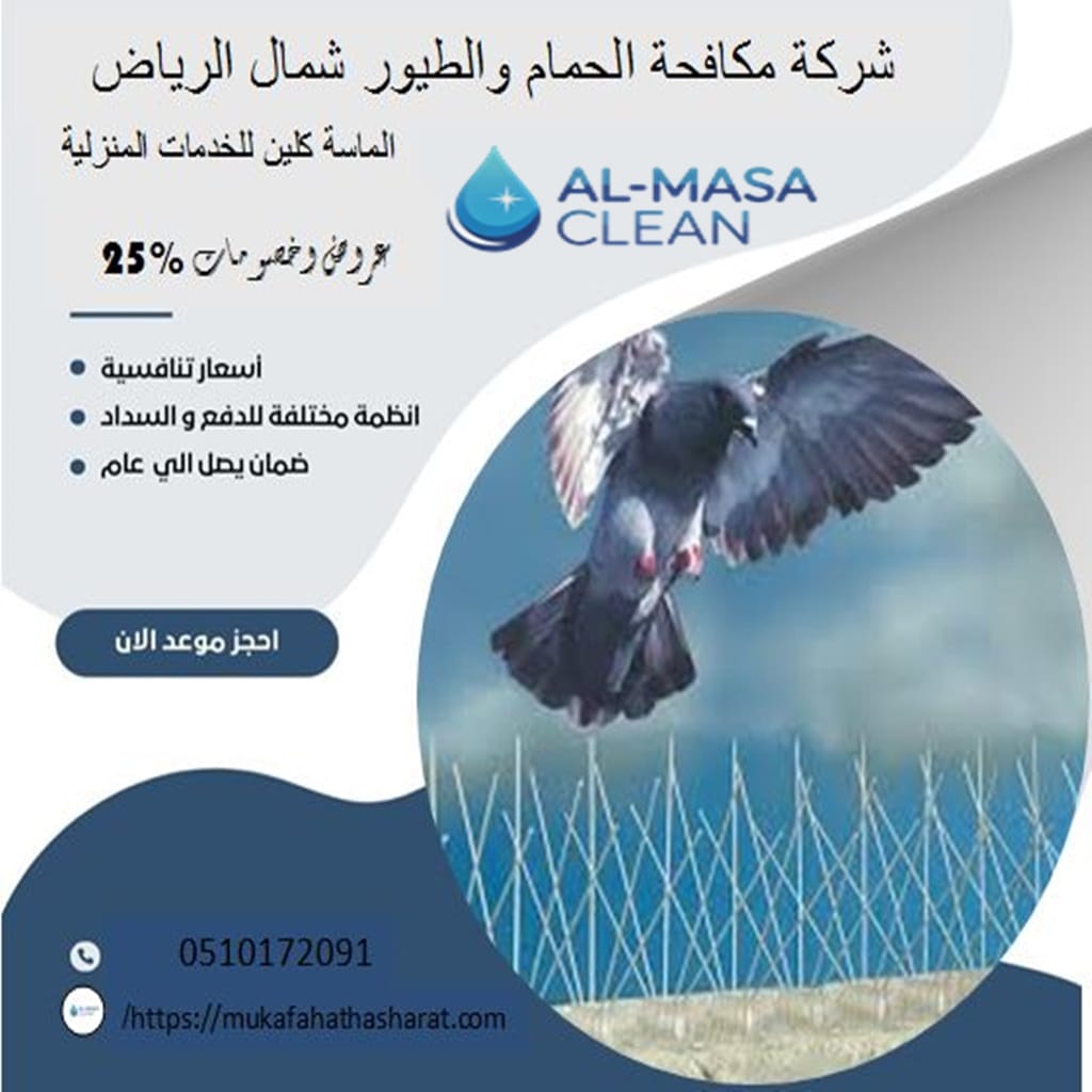 مكافحة حمام شمال الرياض 1 شركة مكافحة حمام شمال الرياض | 0510172091